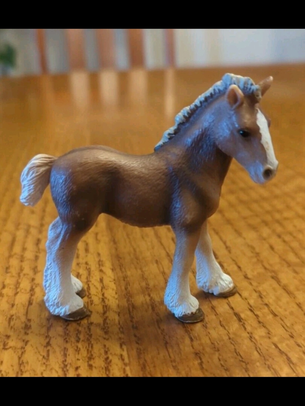Retired 2009 Schleich Clydesdale Foal Figurine #13671
